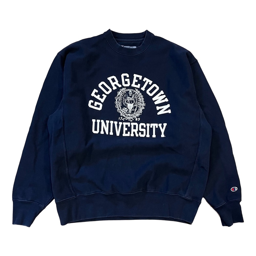 Vintage Georgetown Hoyas Sweatshirt Mens Large NCAA Champion Reverse Weave 90s